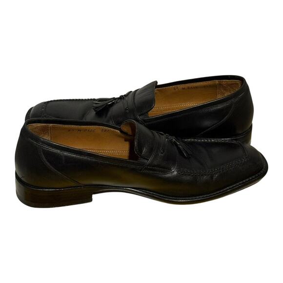 Mezlan Black Leather Tassel Loafers Men’s Size 8.5M Slip-On Dress Shoes - Picture 9 of 10